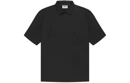 SS21 Рубашка поло унисекс черная Fear Of God Essentials, черный