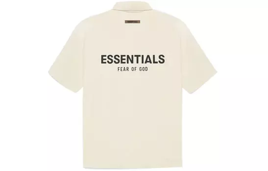 SS21 Рубашка поло унисекс кремового цвета Fear Of God Essentials, кремовый