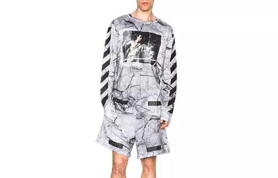 SS21 Толстовка мужская серая/белая Off-White, серый