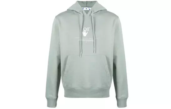 SS21 Толстовка мужская зеленая Off-White, зеленый