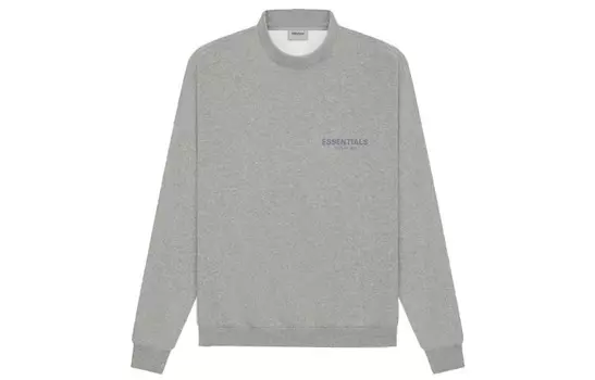 SS21 Толстовка унисекс темно-овсяная Fear Of God Essentials, серый