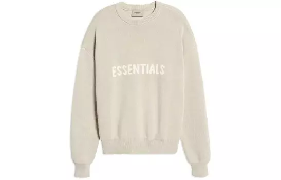 SS21 Трикотаж унисекс светло-бежевый Fear Of God Essentials, светло-бежевый