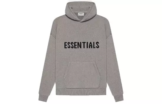 SS21 Трикотаж унисекс темный овсяный Fear Of God Essentials, серый