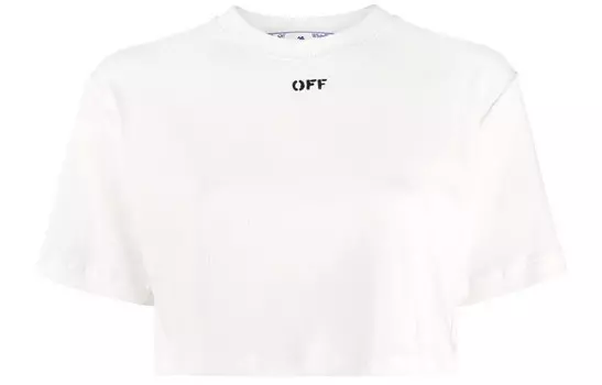 SS21 Укороченный топ женский белый Off-White