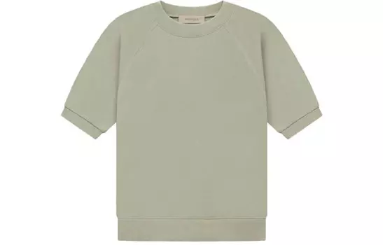 SS22 Футболка мужская пыльно-зеленая Fear Of God Essentials, зеленый