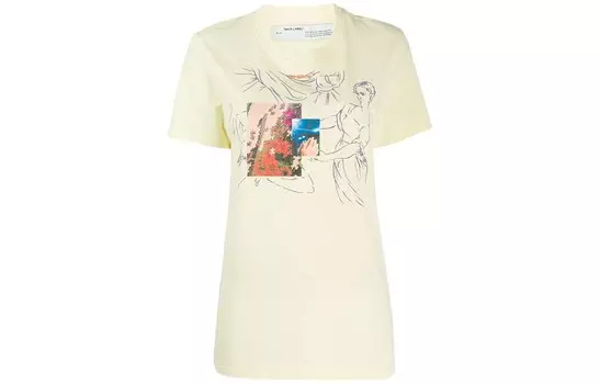 SS22 Футболка женская бежевая Off-White