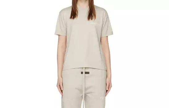 SS22 Футболка женская пшеничная Fear Of God Essentials