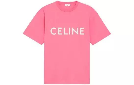 SS22 СВОБОДНАЯ ФУТБОЛКА ИЗ ХЛОПКОВОГО ДЖЕРСИ Celine