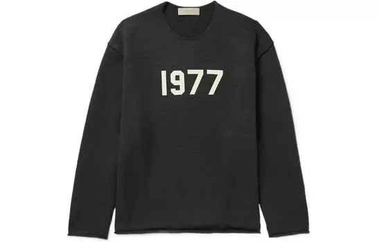 SS22 Свитер мужской железный Fear Of God Essentials, черный