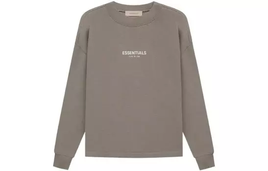 SS22 Толстовка мужская серо-коричневая Fear Of God Essentials, коричневый