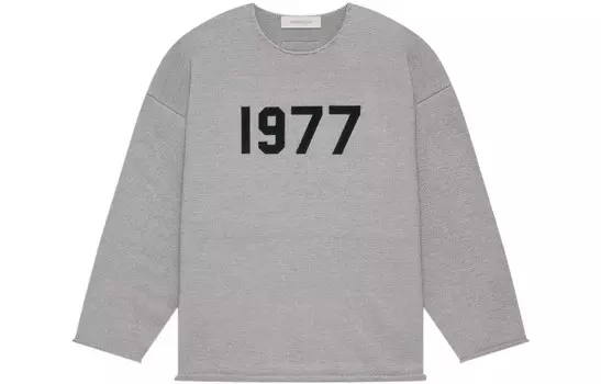 SS22 Толстовка мужская темно-овсяная Fear Of God Essentials, серый