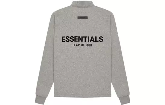 SS22 Толстовка мужская темно-овсяная Fear Of God Essentials, серый