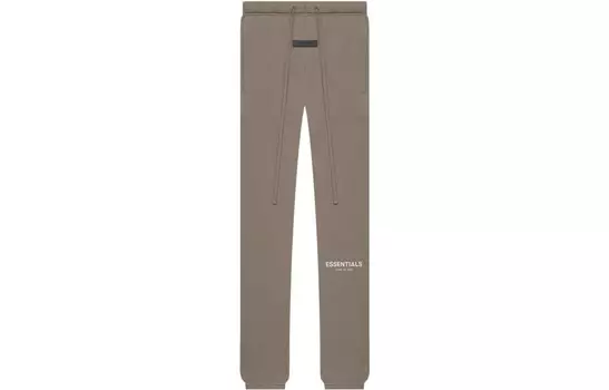 SS22 Трикотажные спортивные штаны унисекс коричневые Fear Of God Essentials, коричневый