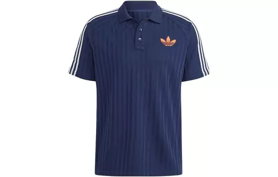 SS23 Adicolor 70s Retro Series Polo Shirt Men Темно-синяя Adidas Originals, темно-синий