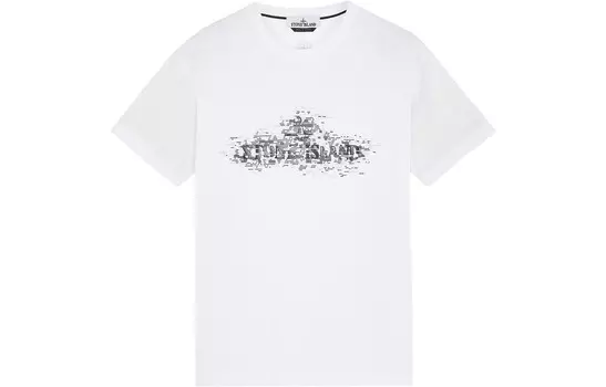 SS23 Футболка унисекс белая Stone Island, белый