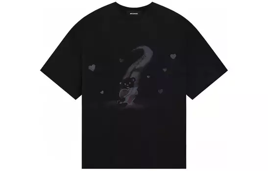 SS23 Футболка унисекс черная We11Done, черный