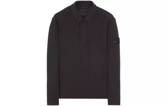 SS23 GHOST PIECES Рубашка поло мужская черная Stone Island, черный