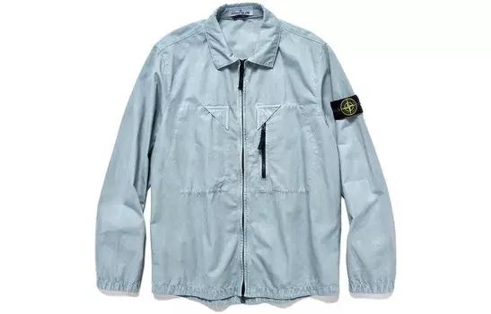 SS23 Куртка унисекс светло-голубая Stone Island, светло-голубой