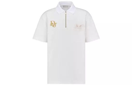 SS23 Лунный Новый год рубашка поло мужская белая Dior, белый
