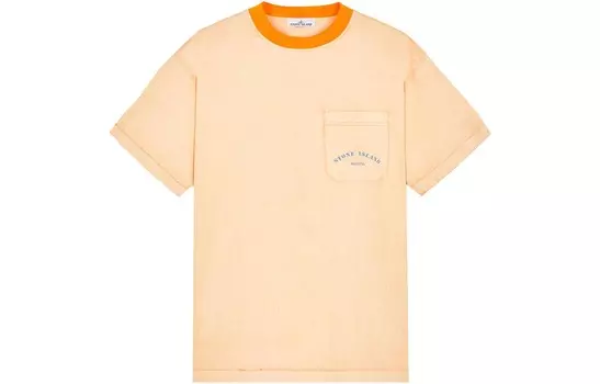 SS23 Marina Футболка мужская оранжевая Stone Island, оранжевый