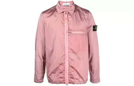 SS23 Нейлоновая куртка Meta Мужская розовая Stone Island, розовый