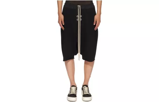 SS23 Повседневные шорты мужские черные Rick Owens Drkshdw, черный