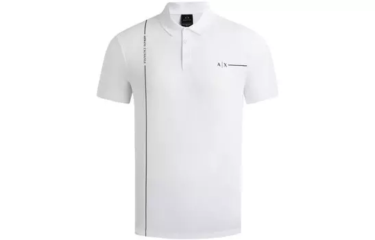 SS23 Рубашка поло мужская белая Armani Exchange, белый