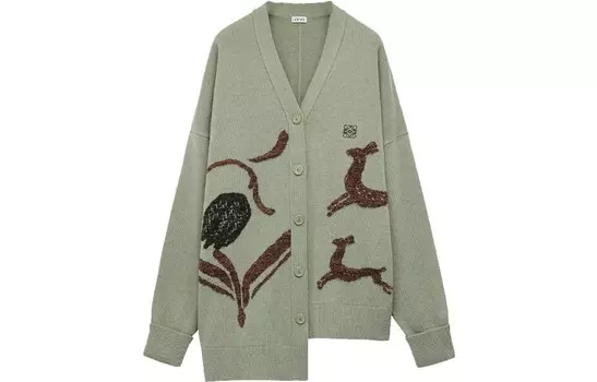 SS23 Трикотаж женский светло-зеленый Loewe