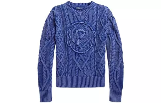 SS23 Женский свитер цвета морской волны Polo Ralph Lauren, Marine Blue
