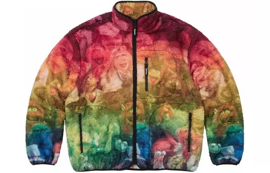 SS24 Бархатная куртка унисекс многоцветная Supreme, цвет Multicolor