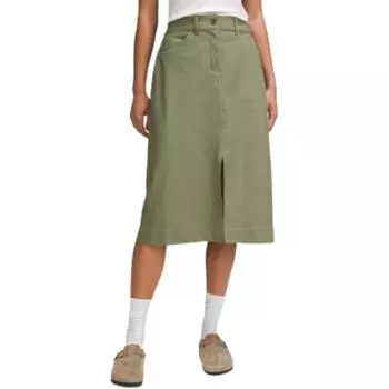 SS24 City Sleek Light Utilitech Повседневная длинная юбка для женщин Lululemon, Desert Gray/Desert Ash