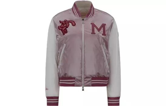 SS24 CNY пуховик женский белый/розовый Moncler