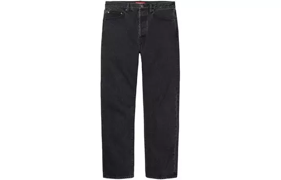 SS24 Джинсы мужские вымытые черные Supreme, черный