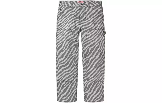 SS24 Джинсы унисекс Supreme, зебра