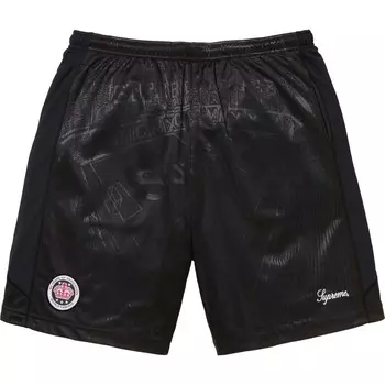SS24 Футбольные шорты унисекс Supreme, черный