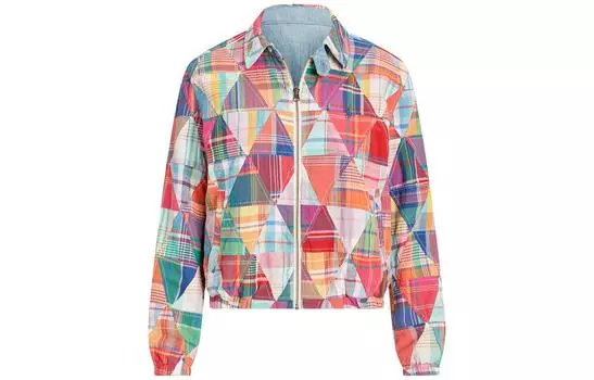 SS24 Куртка женская Лоскутная Молодежная Ткани Polo Ralph Lauren, Patchwork Chambray