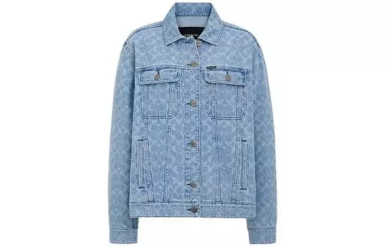 SS24 Куртка женская Светлые Цвета COACH, Light Washed