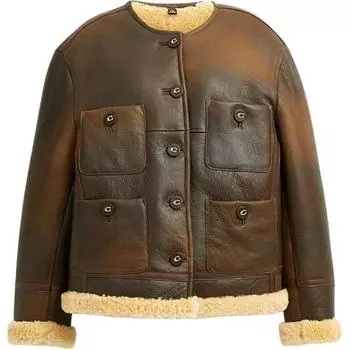 SS24 Куртка женская, темно-умбра COACH, Dark Umber