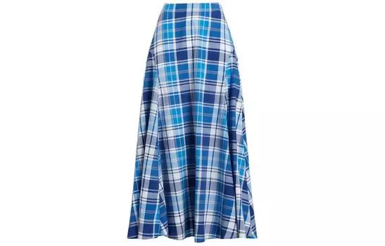 SS24 Повседневная длинная юбка женская разноцветная Polo Ralph Lauren, мультиколор