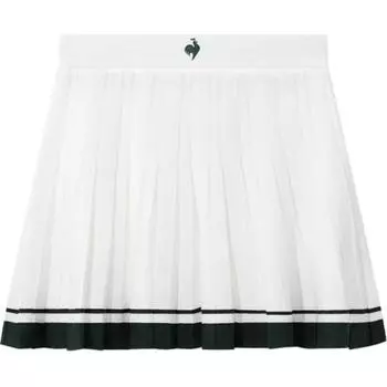 SS24 Повседневная короткая юбка для женщин Le Coq Sportif, белый/слоновая кость