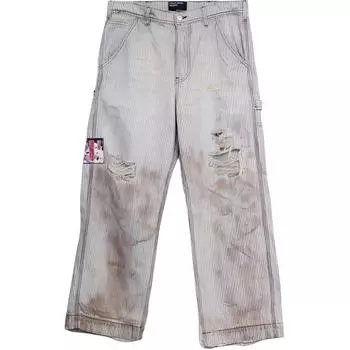 SS24 Повседневные брюки унисекс Hickory Walnut Stripes ENFANTS RICHES DEPRIMES, Hickory Walnut Stripes