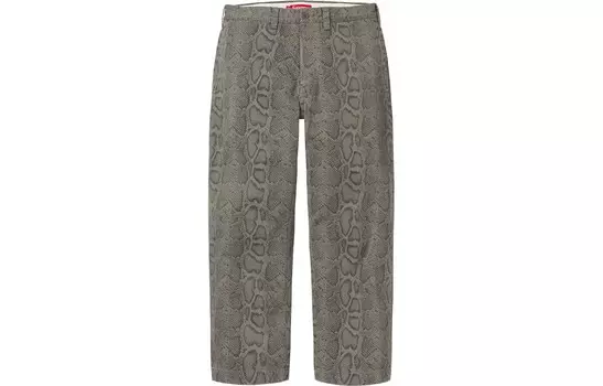 SS24 Повседневные брюки унисекс Supreme, хаки