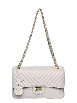 Ss24 rm 2213 серая кожаная сумка Roberta M, серый