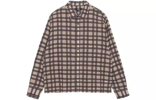 SS24 Рубашка унисекс Stussy, коричневый