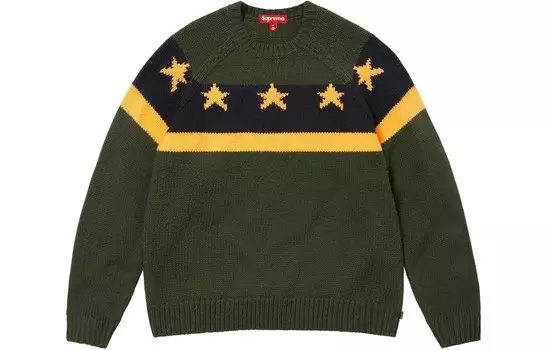 SS24 Свитер унисекс Supreme, зеленый