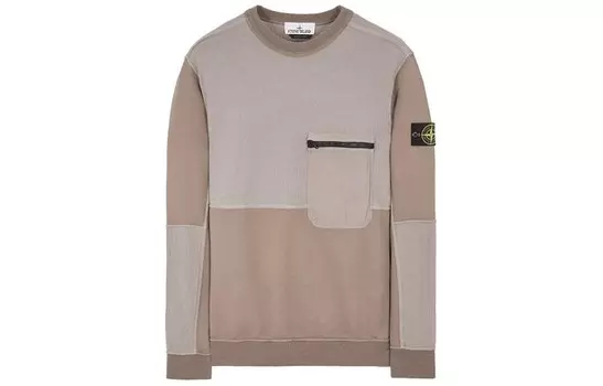 SS24 Толстовка мужская голубо-серая Stone Island, серый