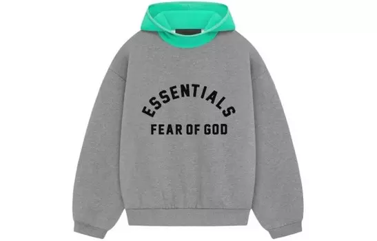 SS24 Толстовка мужская Mint Leaf Fear Of God Essentials, цвет Mint Leaf