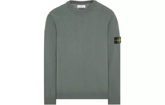 SS24 Трикотаж мужской Moss Green Stone Island, зеленый