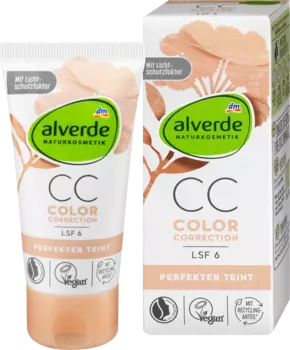 СС крем Идеальный цвет лица SPF 6 50мл alverde NATURKOSMETIK