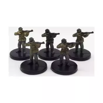 СС-панцергренадер (C) x5, Axis & Allies - Collectible Miniatures Game - Base Set Singles
